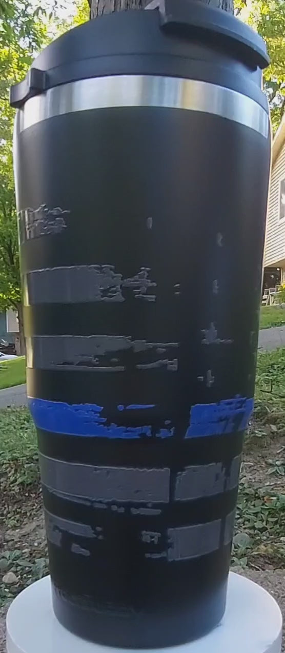 frost buddy to go buddy blue line flag police law enforcement trooper deputy 