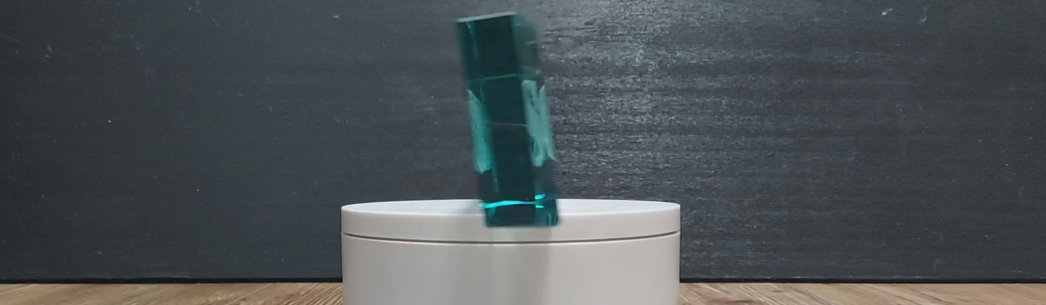 custom laser engraved crystal desk wedge