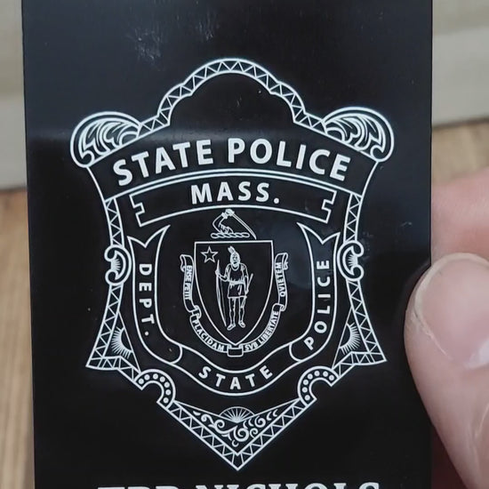 custom laser engraved law enforcement miranda rights card