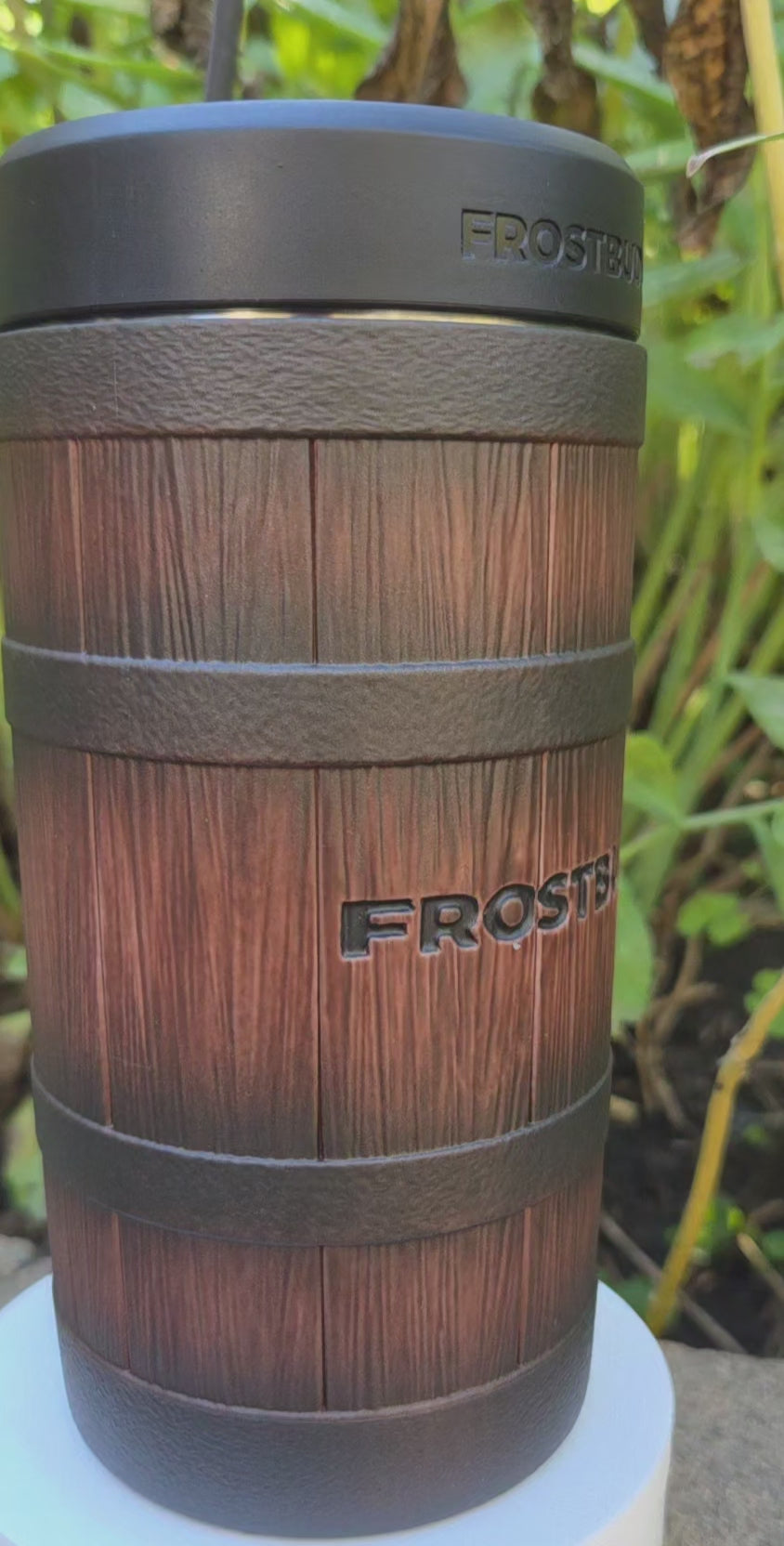 Bourbon Barrel Frost Buddy Universal XL Can Cooler 