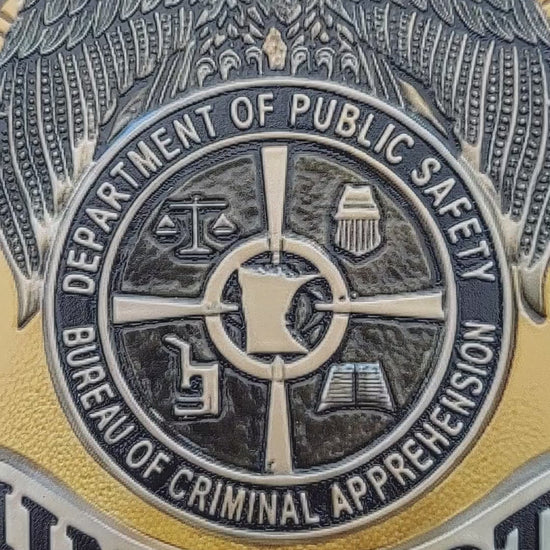 full color textured police plaque slate minnesota bureau of criminal apprehension 