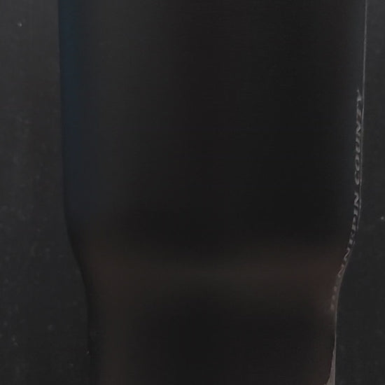custom laser engraved tumbler squad graphics