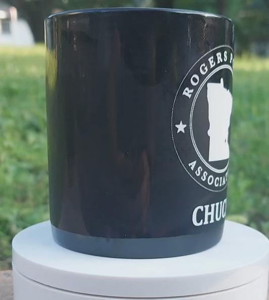 custom laser engraved ceramic coffee mug