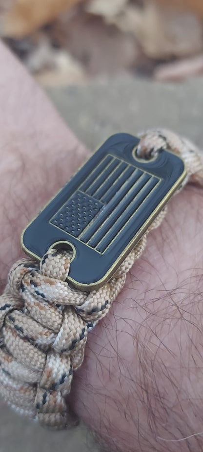 camouflage paracord bracelet
