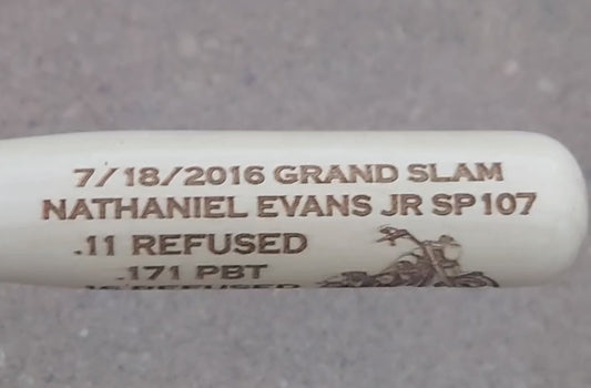 custom engraved miniature baseball bat law enforcement sports coaches 