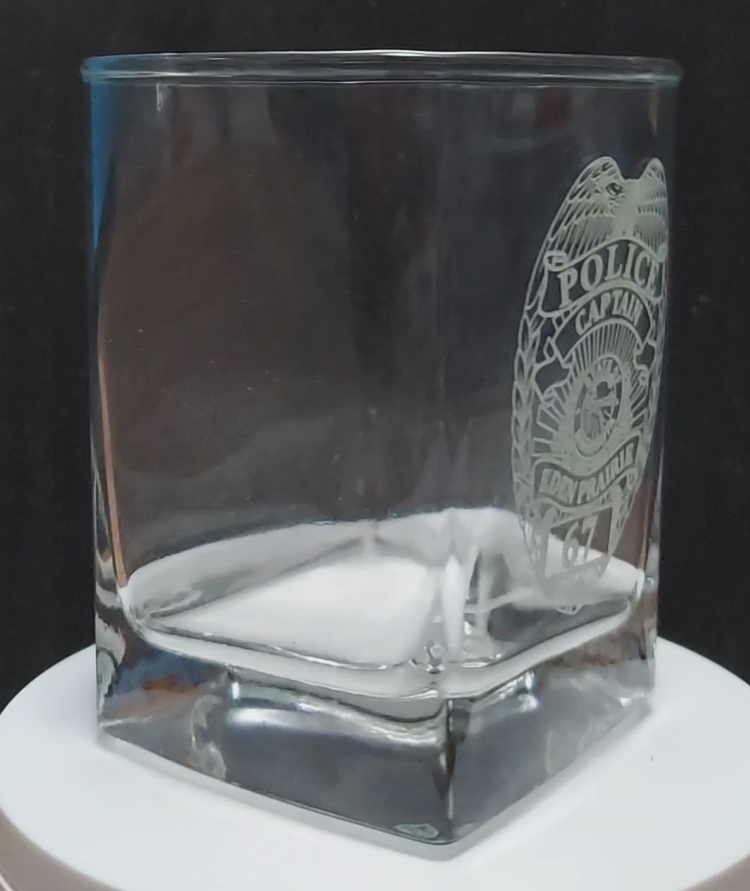 custom laser engraved whiskey glasses man cave
